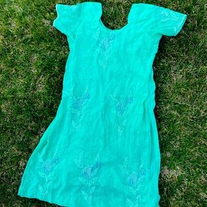 PRICE DROP Nice turquoise pakistani dress indian 👗 jasmine